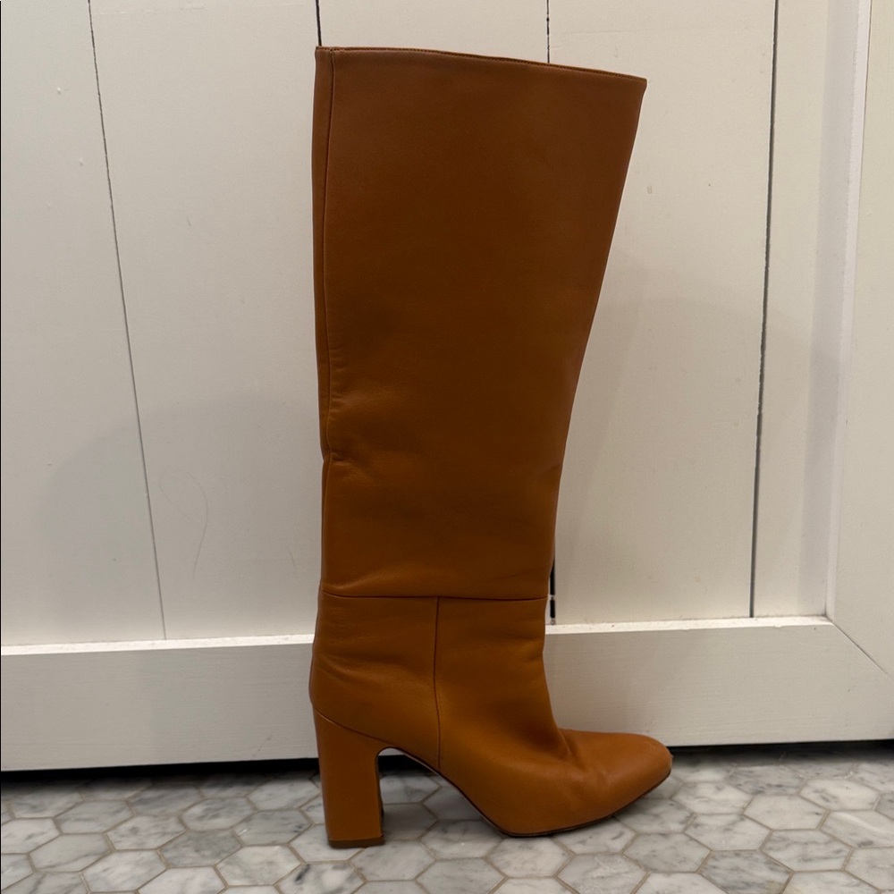 Stuart Weitzman Tan Heeled Boots